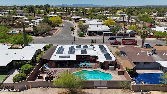 502 N Citadel Ave, Tucson, AZ 85748 - drone / aerial view with a mountain view and a residential view