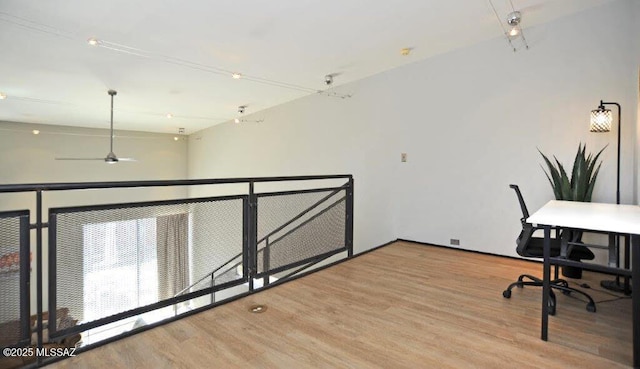 office with wood finished floors