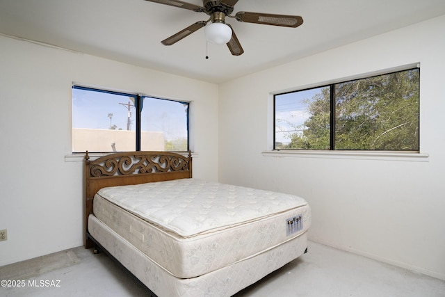 601 N Sahuara Ave, Tucson, AZ 85711 - bedroom with ceiling fan and light colored carpet