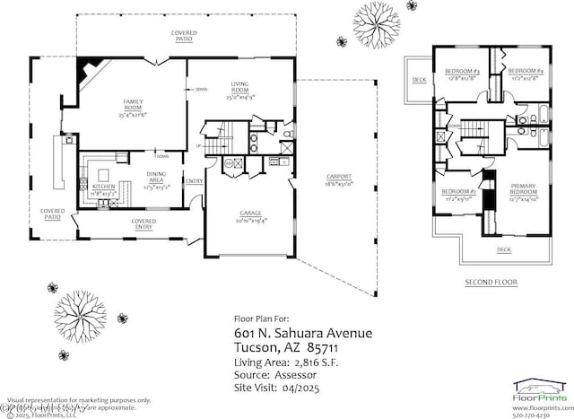601 N Sahuara Ave, Tucson, AZ 85711 - floor plan