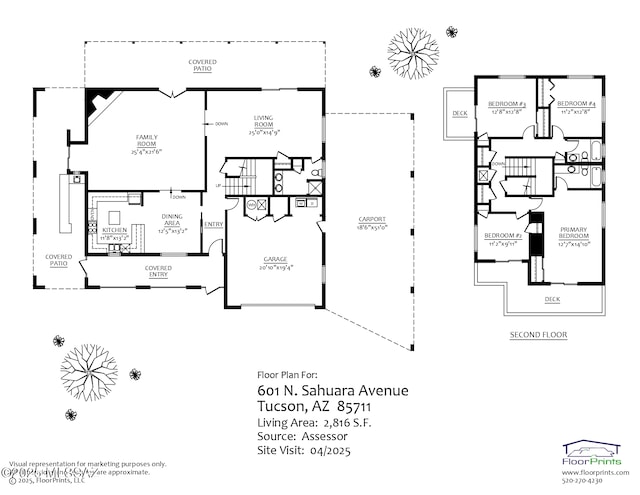 601 N Sahuara Ave, Tucson, AZ 85711 - floor plan