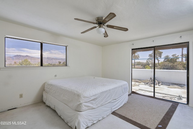 601 N Sahuara Ave, Tucson, AZ 85711 - bedroom featuring ceiling fan and access to exterior