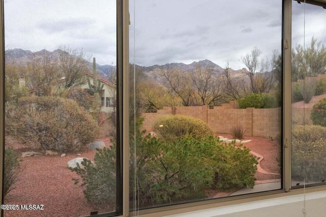 view of mountain feature