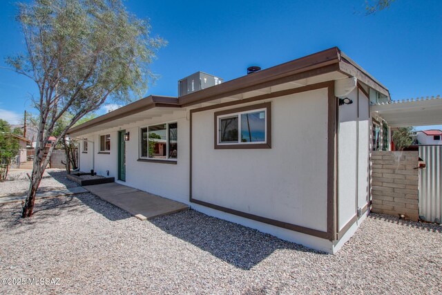 exterior space with fence