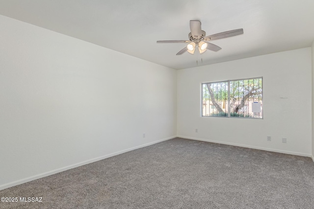 8341 E Placita Prado, Tucson, AZ 85710 - unfurnished room with carpet floors, ceiling fan, and baseboards
