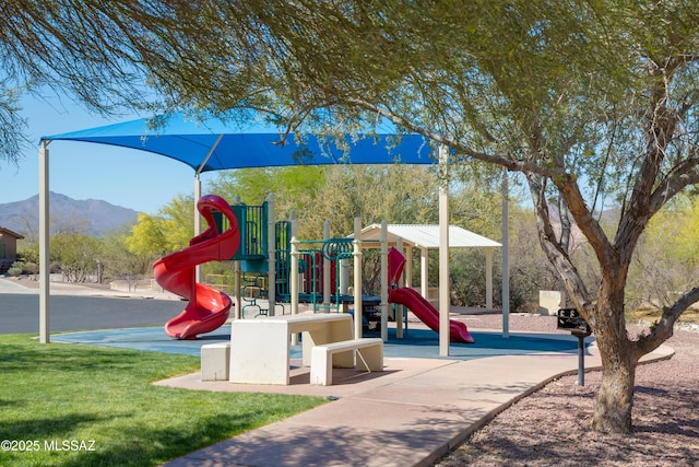 5314 W Canyon Towhee St, Tucson, AZ 85742 - communal playground featuring a mountain view
