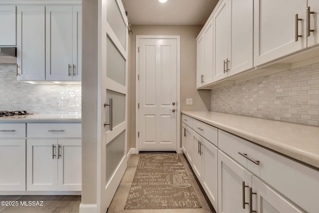 mudroom with recessed lighting