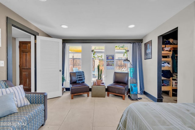 2716 E 6th St, Tucson, AZ 85716 - bedroom featuring recessed lighting and light tile patterned floors