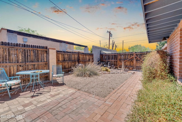2716 E 6th St, Tucson, AZ 85716 - fenced backyard featuring a patio area