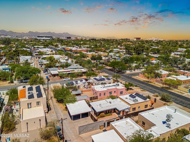 2716 E 6th St, Tucson, AZ 85716 - aerial view at dusk of a mountain view