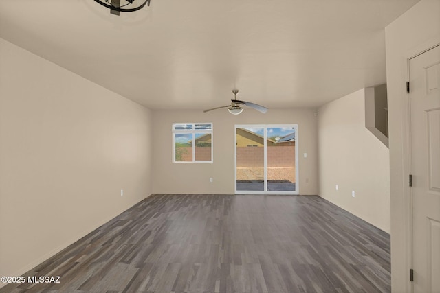 891 E Emma Maria St, Tucson, AZ 85706 - unfurnished room featuring dark wood-style floors and ceiling fan