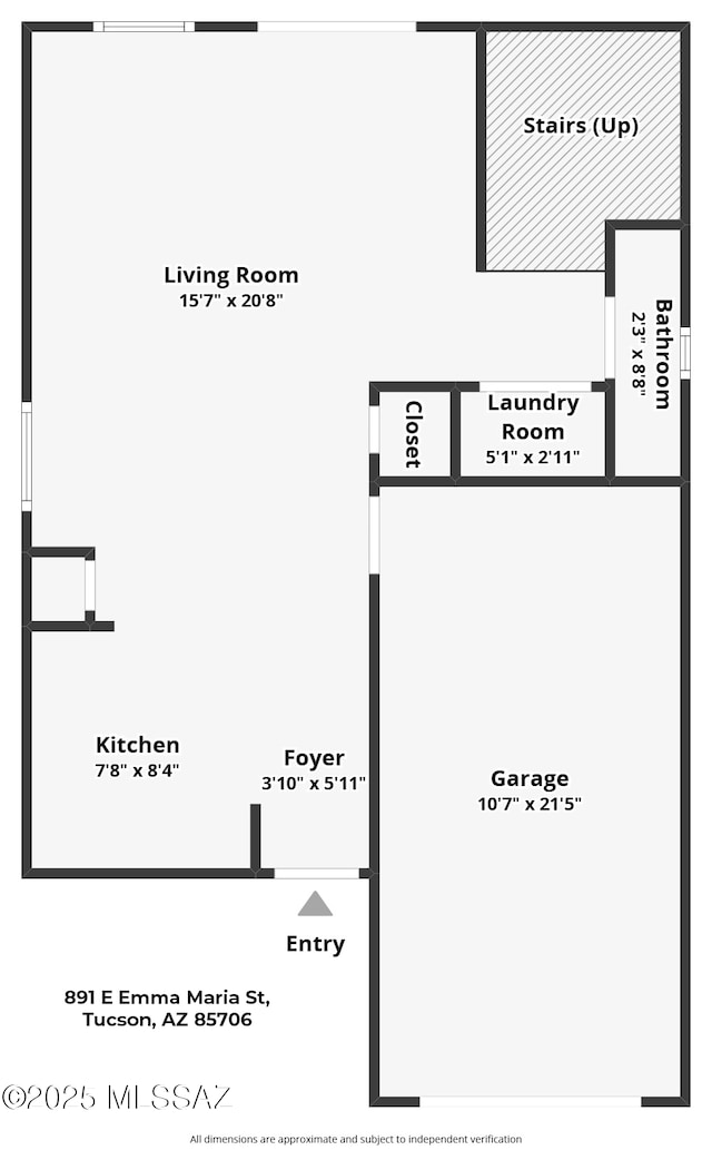 891 E Emma Maria St, Tucson, AZ 85706 - view of layout