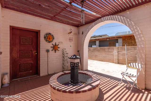 414 E 34th St, Tucson, AZ 85713 - view of patio with fence