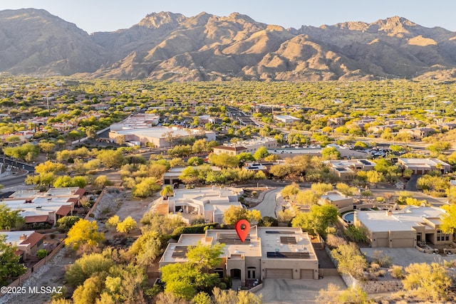 5327 N Ventana Overlook Pl, Tucson, AZ 85750 - bird's eye view with a residential view and a mountain view