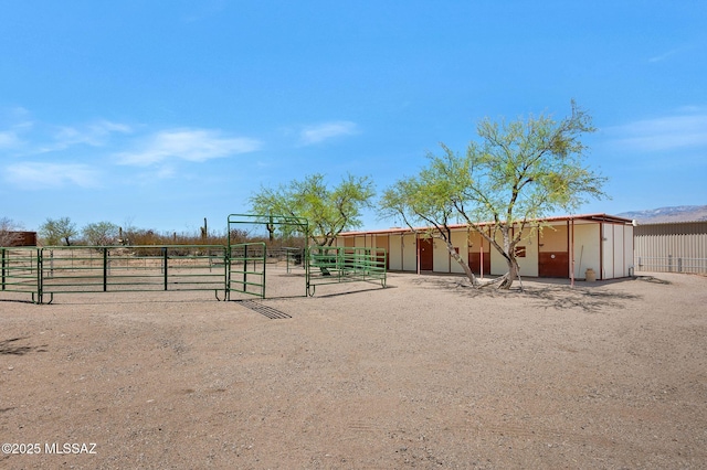 view of horse barn