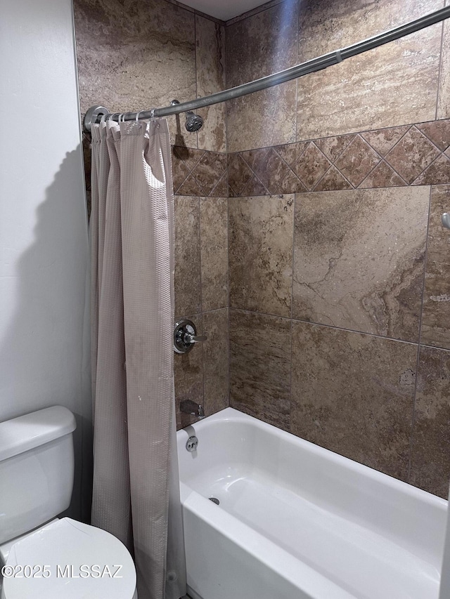 419 N Miller Ln, Saint David, AZ 85630 - full bathroom with toilet and shower / bath combo