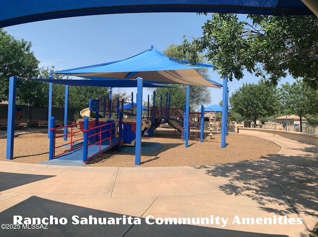 community playground featuring fence