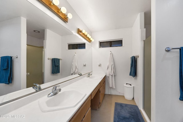 901 W Las Lomitas Rd, Tucson, AZ 85704 - bathroom featuring double vanity and a stall shower