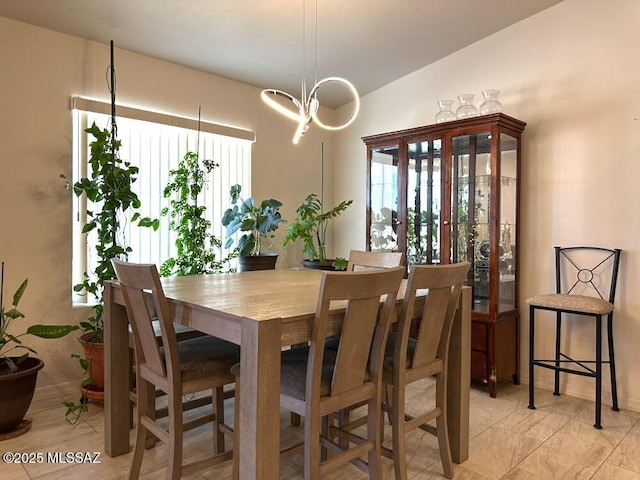 view of dining space