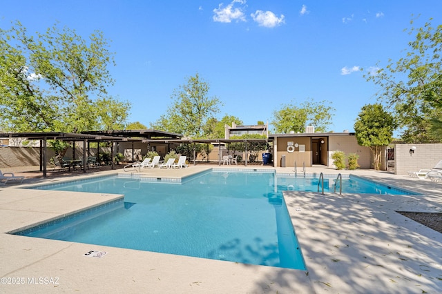 5701 E Glenn St Unit 57, Tucson, AZ 85712 - community pool with fence and a patio area