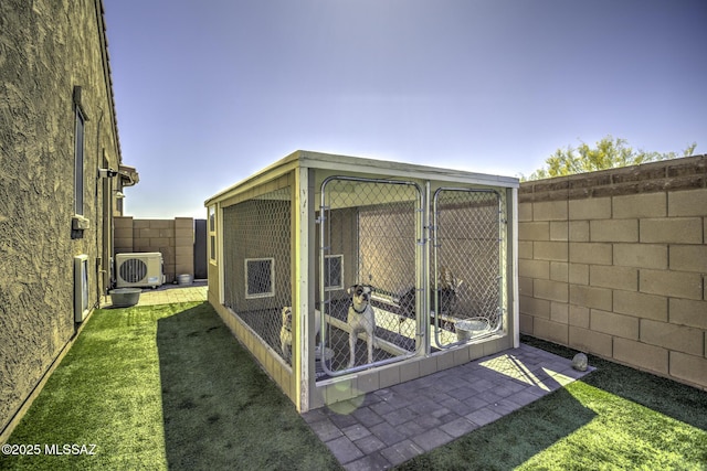 5854 W Indian Sunrise Dr, Tucson, AZ 85742 - view of outdoor structure with fence, an outdoor structure, ac unit, and an exterior structure