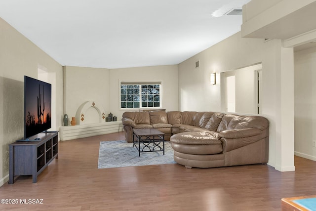 5122 W Camino De La Amapola, Tucson, AZ 85745 - living area with wood finished floors and baseboards