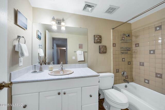 5122 W Camino De La Amapola, Tucson, AZ 85745 - full bathroom featuring toilet, vanity, and  shower combination