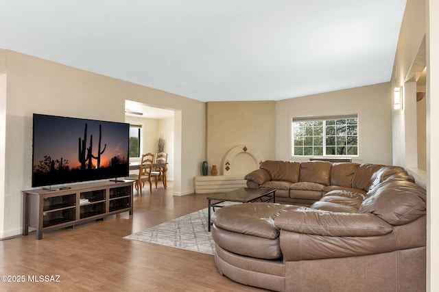 5122 W Camino De La Amapola, Tucson, AZ 85745 - living room with wood finished floors and baseboards