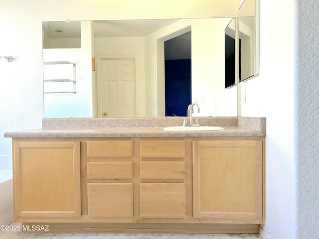 10211 E Hummingbird Meadow Way, Tucson, AZ 85747 - full bath with double vanity and a sink