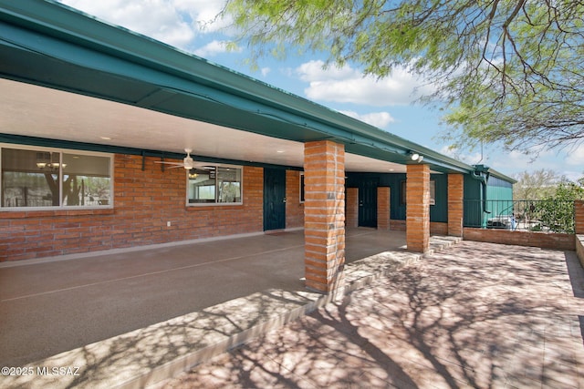 4321 W Camino Pintoresco, Tucson, AZ 85745 - view of patio / terrace featuring ceiling fan