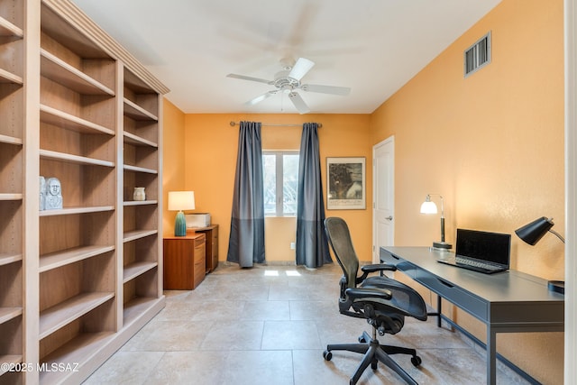 6261 N Placita De Rojelio, Tucson, AZ 85718 - office space featuring a ceiling fan and light tile patterned flooring