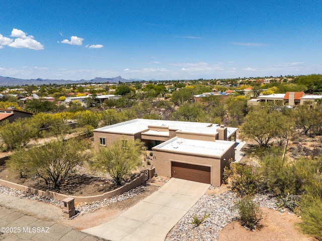 6261 N Placita De Rojelio, Tucson, AZ 85718 - aerial view of property and surrounding area with a mountainous background