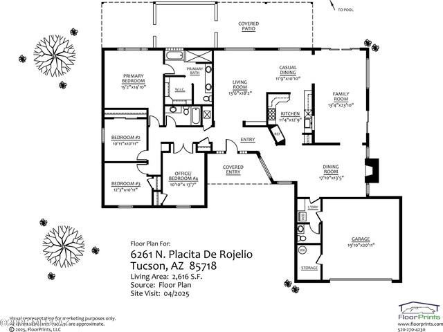 6261 N Placita De Rojelio, Tucson, AZ 85718 - property floor plan
