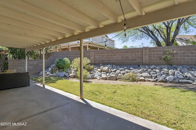9810 E Amaroso Ln, Tucson, AZ 85748 - view of patio / terrace with a fenced backyard