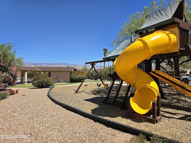 9810 E Amaroso Ln, Tucson, AZ 85748 - community jungle gym with a mountain view