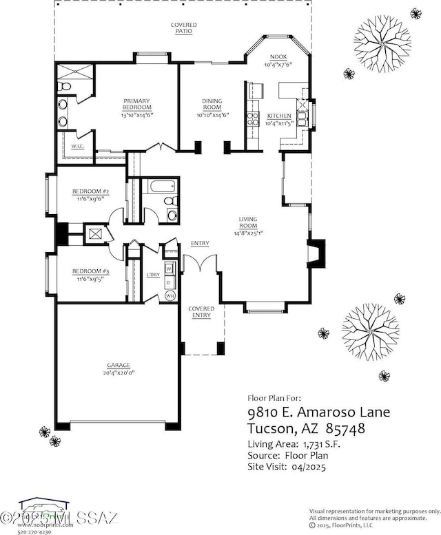 9810 E Amaroso Ln, Tucson, AZ 85748 - view of layout