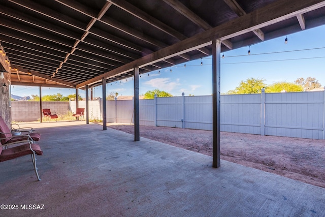 view of patio / terrace featuring a fenced backyard