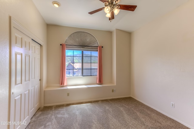 5476 N Indian Trl, Tucson, AZ 85750 - carpeted empty room with a ceiling fan and baseboards