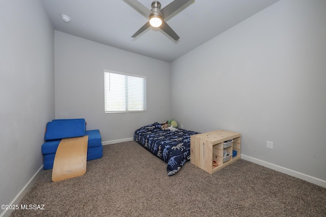 491 W Camino Del Toro, Vail, AZ 85641 - unfurnished bedroom with carpet, baseboards, and a ceiling fan