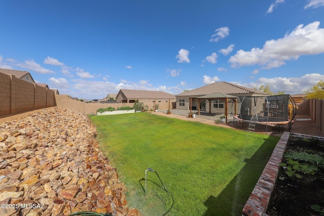 491 W Camino Del Toro, Vail, AZ 85641 - view of yard with a trampoline and a patio area