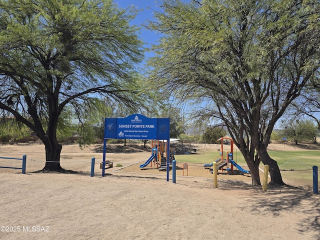 view of property's community with playground community