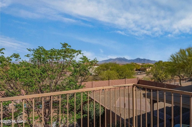 view of mountain feature