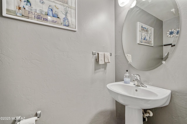 bathroom with a sink
