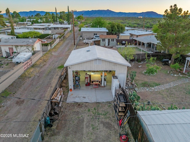 925 W 4th Ave, San Manuel, AZ 85631 - aerial view at dusk of a mountain view and a residential view