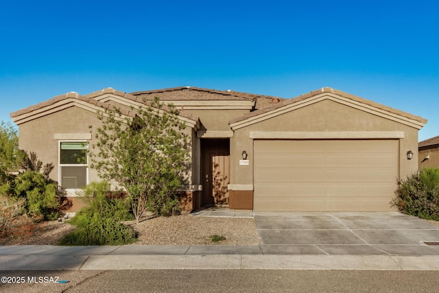 17949 S Whispering Glen Path, Sahuarita, AZ 85629 - ranch-style house featuring an attached garage, driveway, and stucco siding