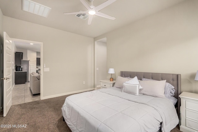 17949 S Whispering Glen Path, Sahuarita, AZ 85629 - carpeted bedroom featuring baseboards and ceiling fan