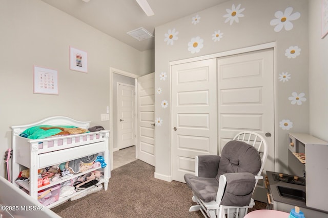 17949 S Whispering Glen Path, Sahuarita, AZ 85629 - bedroom featuring carpet floors and a closet