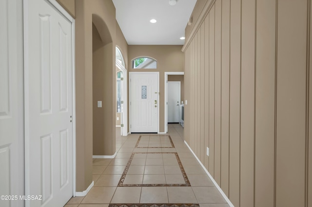 38876 S Serenity Ln, Tucson, AZ 85739 - interior space with arched walkways, baseboards, and recessed lighting