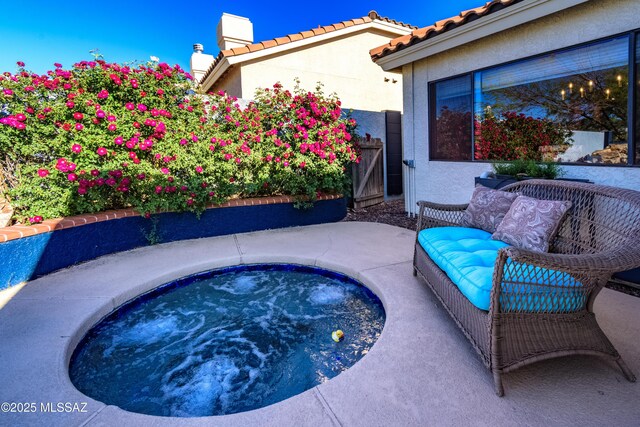 7361 E Riverbank Loop, Tucson, AZ 85715 - view of pool featuring a hot tub
