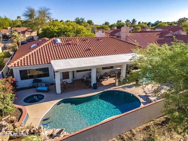 7361 E Riverbank Loop, Tucson, AZ 85715 - bird's eye view with a mountain view